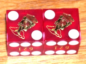 1 PAR DE DADOS DEL CASINO CAL-NEVA (6) RENO NV - Imagen 1 de 2