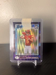 2024 Donruss Optic Jayden Daniels Purple Shock Prizm Rated Rookie RC #248 - Picture 1 of 2