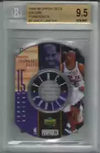UD Encore Powerdeck Vince Carter 1998-99 gema como nueva BGS 9,5 rara funda exterior #1/1 - Imagen 1 de 2
