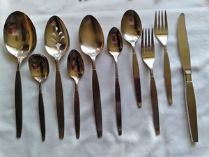 FROSTFIRE Oneida Community Dinner Fork Salad Teaspoon Ice Serving ++ more CHOICE - Picture 1 of 11