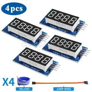 4-Pack TM1637 4 Bits Digital LED Display Module For arduino & Raspberry Pi - Picture 1 of 11