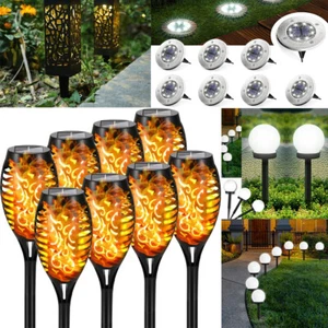 4-24 Pcs LED Solar Garden Ground Lights Sensor Light Patio Lawn Lamp Waterproof - Picture 1 of 16