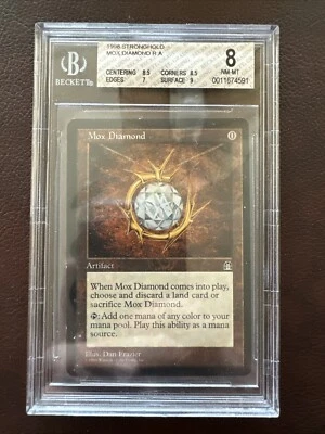 Mox Diamond Stronghold BGS 8.5/8.5/7/9 NEAR MINT Beauty MTG (RG) 4RCards - Image 1 of 4