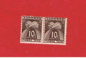 Andorra-French #J32 MNH OG Postage Due Pair Free S/H - Picture 1 of 1