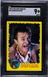 1984 O-Pee-Chee Gremlins #48 Dick Miller ¡Víctima aterrorizada! SGC 9 ¡Paisley como nuevo! - Imagen 1 de 2