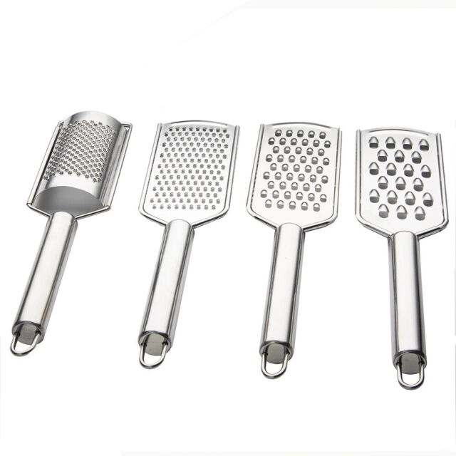 Rainspire Professional Cheese Graters for Kitchen Stainless Steel Handheld,  Metal Lemon Zester Grater With Handle For Cheese, Chocolate, Spices