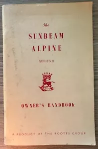 SUNBEAM ALPINE SERIES 2 OWNERS HANDBOOK (REPRINT) - Picture 1 of 4