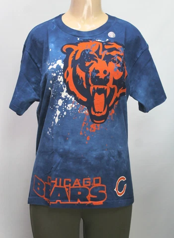 NFL team Apparel Chicago Bears T-Shirt Short Sleeve Tie Dye Blue Size M Cover
