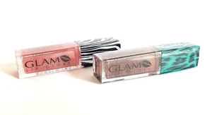 2-PACK Glam Cosmetics Light up Lip Gloss w/ Mirror New! - Picture 1 of 10