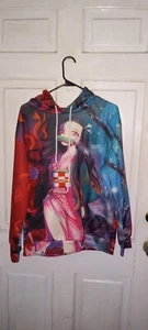 Demon Slayer -Nezuko- Anime Girls- Hoodie Pullover Sweatshirt- size medium-clean - Picture 1 of 5