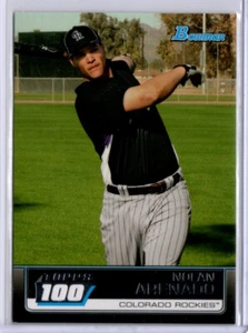 INSERTO ROOKIE ROOKIE Bowman Baseball Top 100 Prospects Nolan Arenado 2011 - Foto 1 di 1