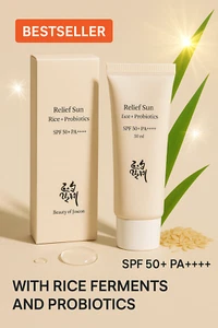 BEAUTY OF JOSEON Relief Sun: Rice + Probiotics SPF 50+ PA++++ - 50ml Skincare - Picture 1 of 6
