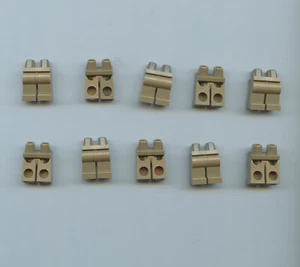 LEGO x 10 Minifigure Dark Tan Hips and Legs Plain - Picture 1 of 1