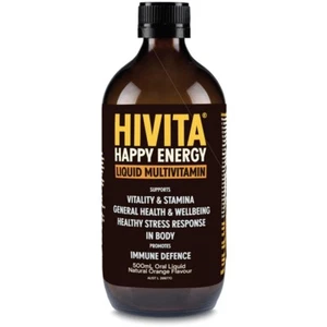 HiVita Happy Energy Liquid Multivitamin 500ml Liquivita Multi Minerals & Herbs - Picture 1 of 2