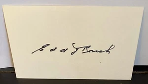 Tarjeta indexada firmada por Edd Roush HOF Cincinnati Reds autografiada sin certificado de autenticidad - Imagen 1 de 3