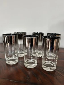 Bicchieri Highball Silver Fade - Set di 6, Vintage MCM - Foto 1 di 5