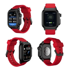 Waterproof Case with Band 45mm 44mm 42mm for Apple Watch Series 9 8 7 6 SE Strap - Zdjęcie 1 z 78