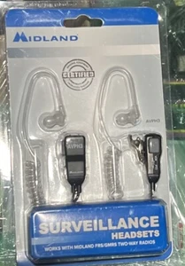 Headset Midland GMRS Radios Surveillance Headsets - Works with Midland FRS - Zdjęcie 1 z 2