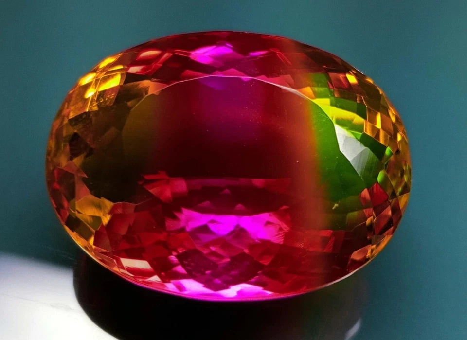 Bi-Colour Tourmaline Oval Cut 83+ Ct EGL Certified Natural Loose Gemstone - Image 1 of 4