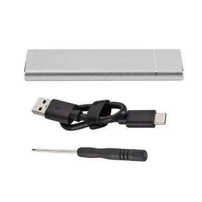 NGFF para USB3.1 Tipo-C M.2 SSD Disco Rígido Estojo Adaptador Caixa Externa ss - Imagem 1 de 4