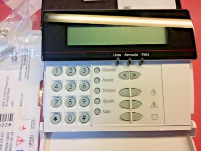 DSC LCD5500SP Power Series Spanish Alarm Keypad LCD-5500SP RARE & NEW! - Image 1 of 3
