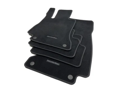 Alfombrillas originales Mercedes-Benz clase E terciopelo negro CLS W213 S213 AMG GT Foto 1 de 4
