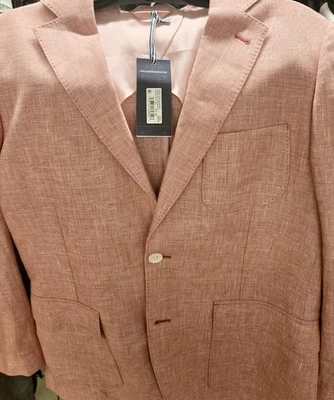 Vineyard Vines Linen Blazer Sport Coat Mens 38R  Jetty Red NWT $495 retail - Image 1 of 4