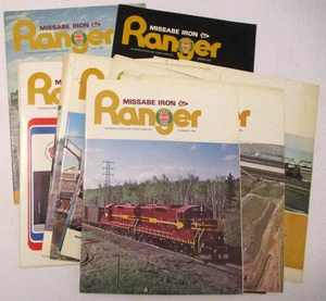 18 VINTAGE 1974-81 DULUTH MISSABE & IRON RANGE EISENBAHN EISENBAHN RANGER ZEITSCHRIFTEN - Bild 1 von 2