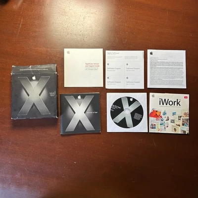 Apple Mac OS X 10.4 Tiger MA454Z/A Family Pack Up to 5 Computers iWork - Image 1 of 4