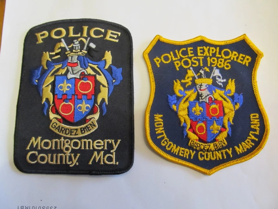 Maryland Montgomery Co Police Patch & Explorer - Image 1 of 1
