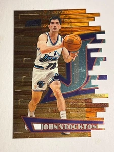 1997-98 Stadium Club Triumvirate Luminous John Stockton Utah Jazz - Picture 1 of 15