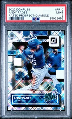 2022 Panini Donruss - Rated Prospect Andy Pages #RP-10 Diamond (RC) - Image 1 of 3