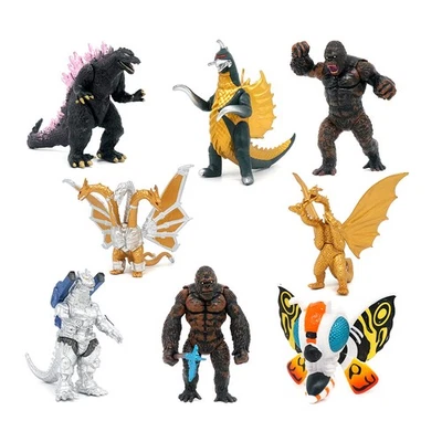 New 8x Godzilla Monsters 7cm Action Figure King kong Ghidorah Toy Set Model Gift - image 1 of 4