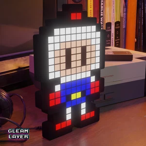 Bomberman 8-bit Pixel Led Lightbox Pixel Art Light - Picture 1 of 5