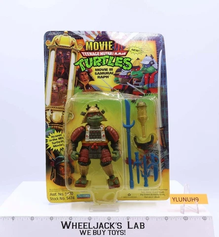 Samurai Raph Movie III Teenage Mutant Ninja Turtles TMNT 1992 Playmates NEW MOSC Cover