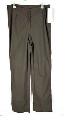 Nina Mclemore Equestrian Cotton Slim Pants Size 12 32x35 Straight   Brown NEW - Image 1 of 4