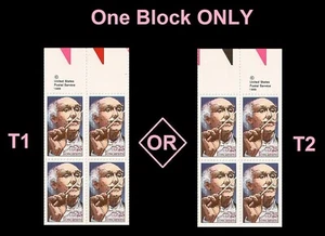US 2411 Arturo Toscanini 25c blocco copyright 4 MNH 1989 - Foto 1 di 1