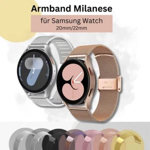 Metal Bracelet For Samsung Galaxy Watch 7/6 Classic 5/Pro/4 ✅ Milanese 20Mm 22Mm - Picture 1 of 17