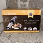 New VillaWare Electric Cordless Rechargeable Power Cookie Press 24 Attachments