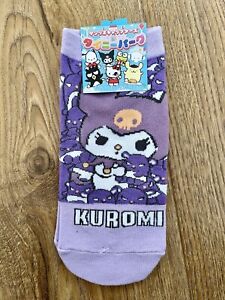 Sanrio Kuromi Socks 23-25cm 4.5-6.5 Uk Trainer Socks Korea Merchandise NEW