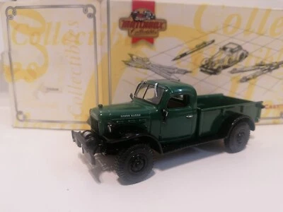 MATCHBOX COLLECTIBLES MATTEL 1946 DODGE POWER WAGON  1:43 1 / 43 COD. YTC02-M - Immagine 1 di 4