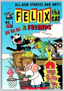 Postal Félix el Gato y Amigos Gato Antropomórfico Dibujos Animados Pesca - Imagen 1 de 2