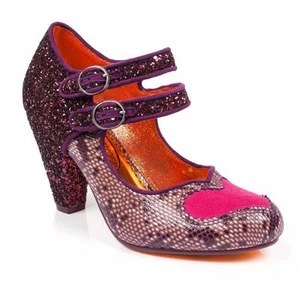 Mujer poética Licencia BESSIE LOVE LILA Zapatos De Salón Tacones - Imagen 1 de 5