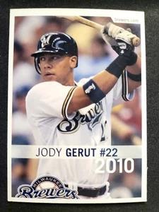 2010 Milwaukee Brewers Police Two Rivers Jody Gerut Card - Picture 1 of 2