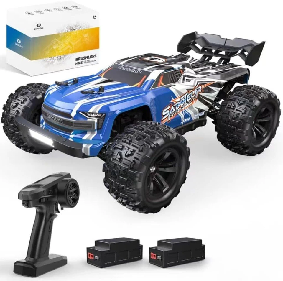 DEERC H16E 1:16 4WD RC Car Brushless 4X4 RTR Fast Max 70kph RC Monster Trucks - Image 1 of 4