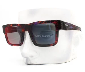 Gafas de sol Prada SPR 19W 06V-40E abstractas naranja púrpura espejadas rojo azul con estuche - Imagen 1 de 6