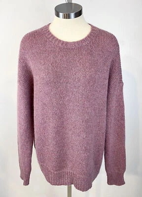 Suéter de lana y mohair rosa con bolsita en L Eileen Fisher $398 nuevo con etiquetas Foto 1 de 4