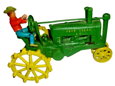 Vintage 1/16 John Deere General Purpose GP Wide Tractor 2 Cylinder #1875  Driver - Image 1 of 4
