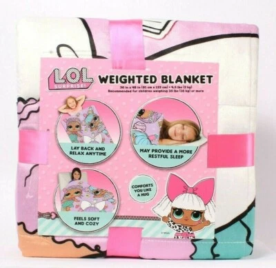 L.O.L.Surprise weighted blanket, 36" x 48", NEW LOL - Image 1 of 4
