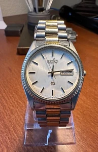 Seiko 5Y23-8A69 President Style Jubille Bracelet Fluted Bezel Two Tone Date - Picture 1 of 4